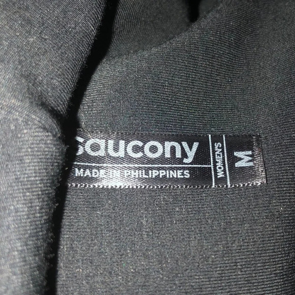 SAUCONY Sz M Women's Track Star Thermal Construction Deep Scuba Shaped Hoodie - Picture 2 of 7